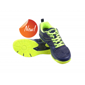 Apacs CP503-XY Shoe - Navy/Neon Green